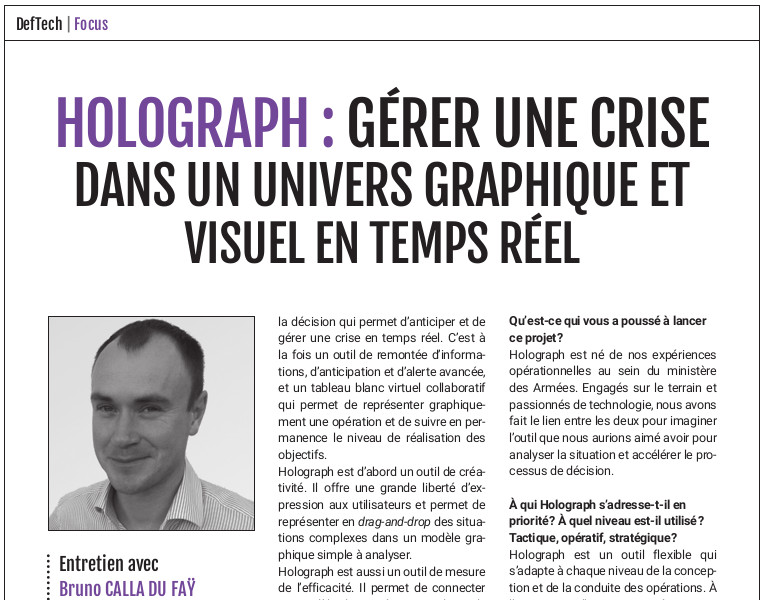 Publication of Holograph in DefTech n°4